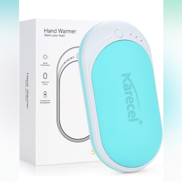 NWOT Hand Warmers Rechargeable, USB Hand Warmer Reusable 5200mAh Powerbank Porta - Picture 1 of 10